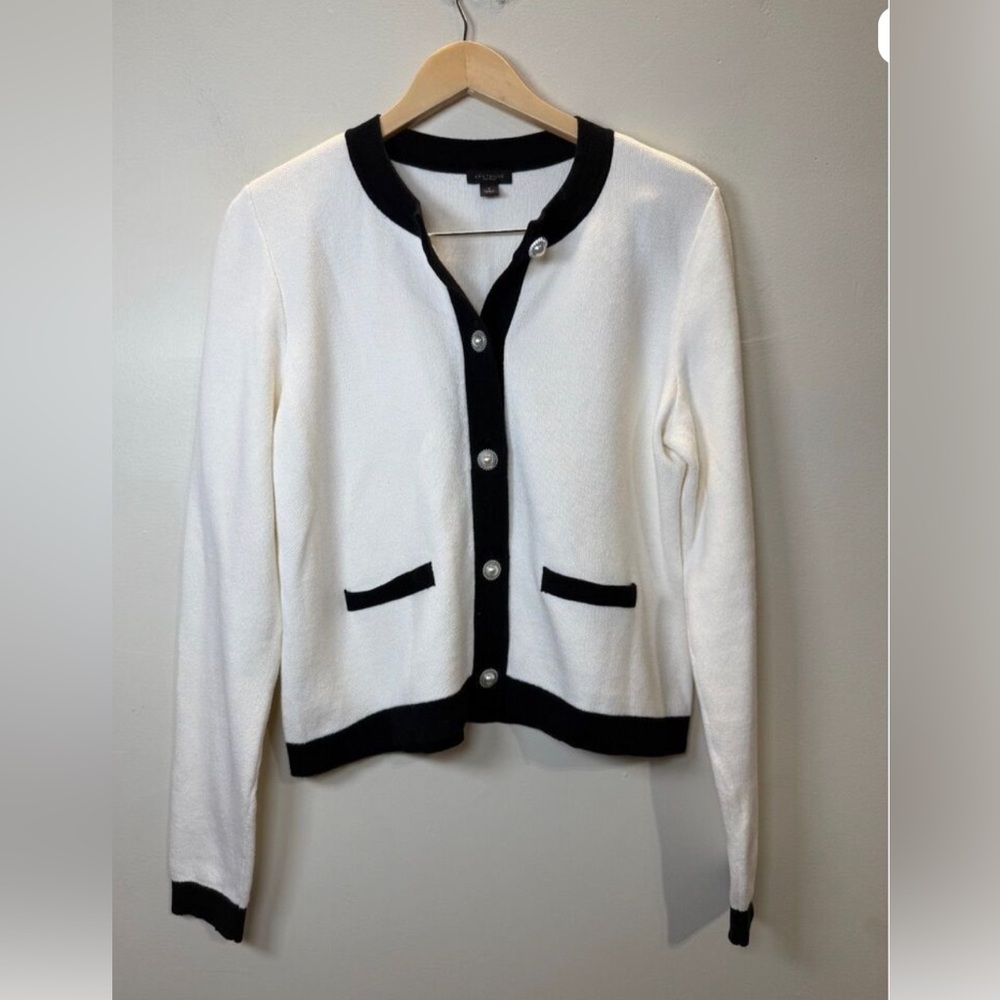 Ann Taylor Cream Cardigan with buttons